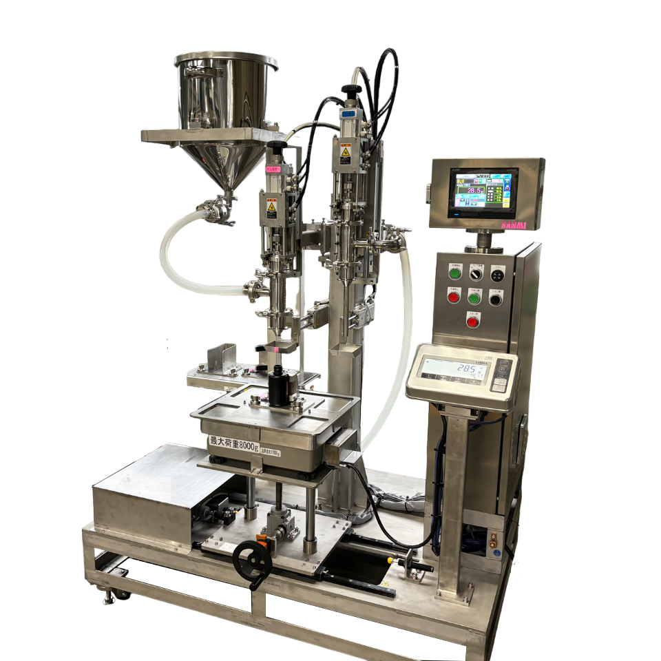 ２連半自動充填機